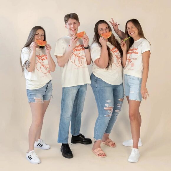 JACKSON ROWE: PARADISE PEACHES TEE - Picture 2 of 5